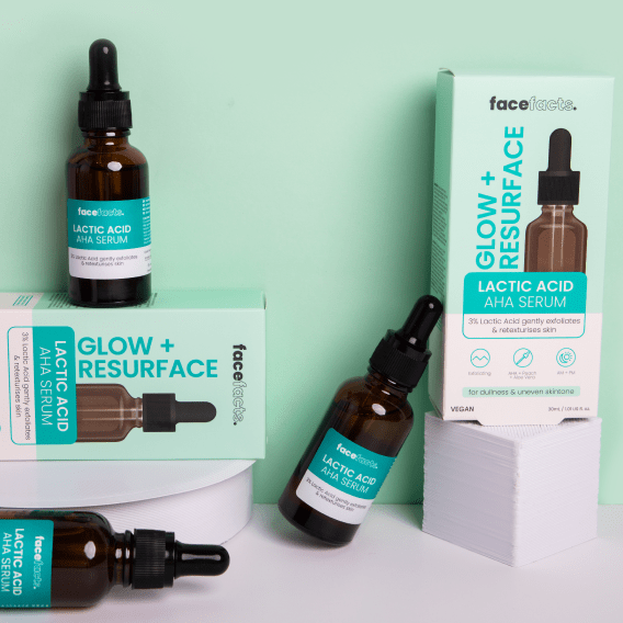 Look Alyfe Face Facts Glow & Resurface Lactic Acid Facial Serum - 30ml