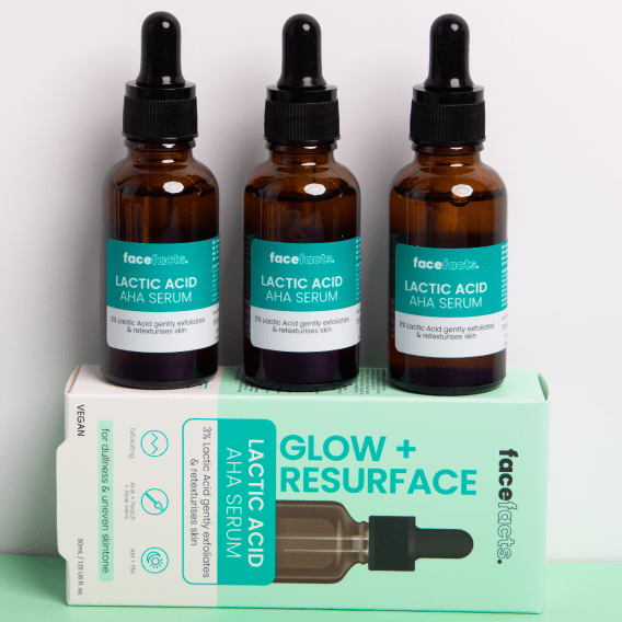 Look Alyfe Face Facts Glow & Resurface Lactic Acid Facial Serum - 30ml