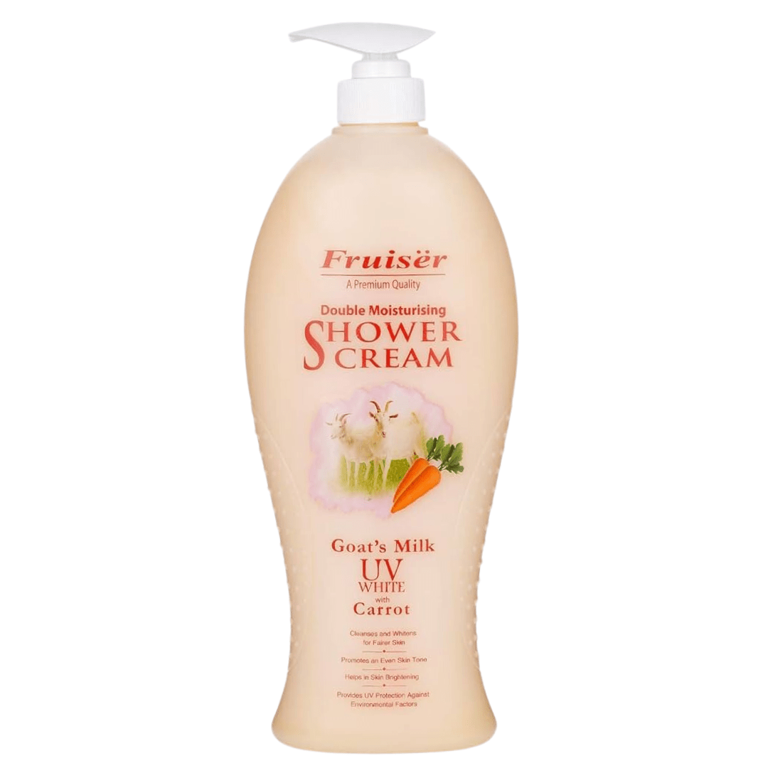 Look Alyfe Fruiser Double Moisturising Shower Cream Goat’s Milk UV White With Carrot - 1L