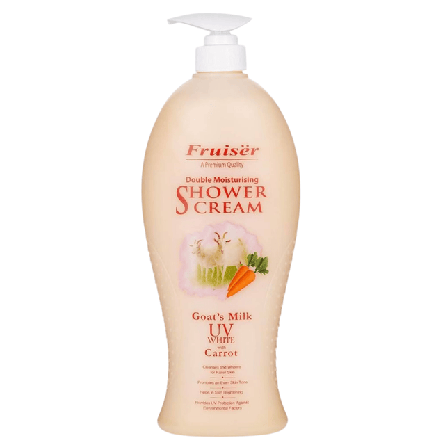 Look Alyfe Fruiser Double Moisturising Shower Cream Goat’s Milk UV White With Carrot - 1L