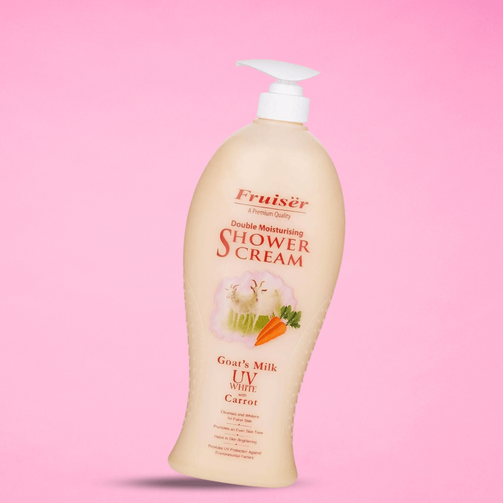 Look Alyfe Fruiser Double Moisturising Shower Cream Goat’s Milk UV White With Carrot - 1L