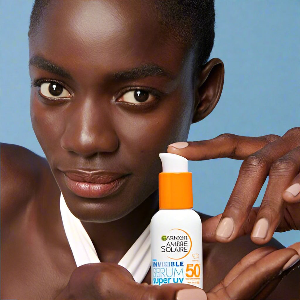 Look Alyfe Garnier Ambre Solaire Super UV Invisible Serum SPF50+ Sunscreen - 30ml