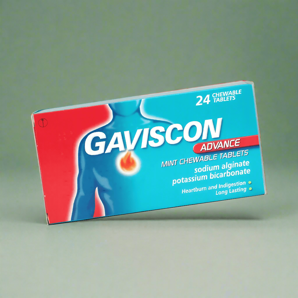 Look Alyfe Gaviscon Advance Heartburn Relief Chewable Mint - 24 Tablets