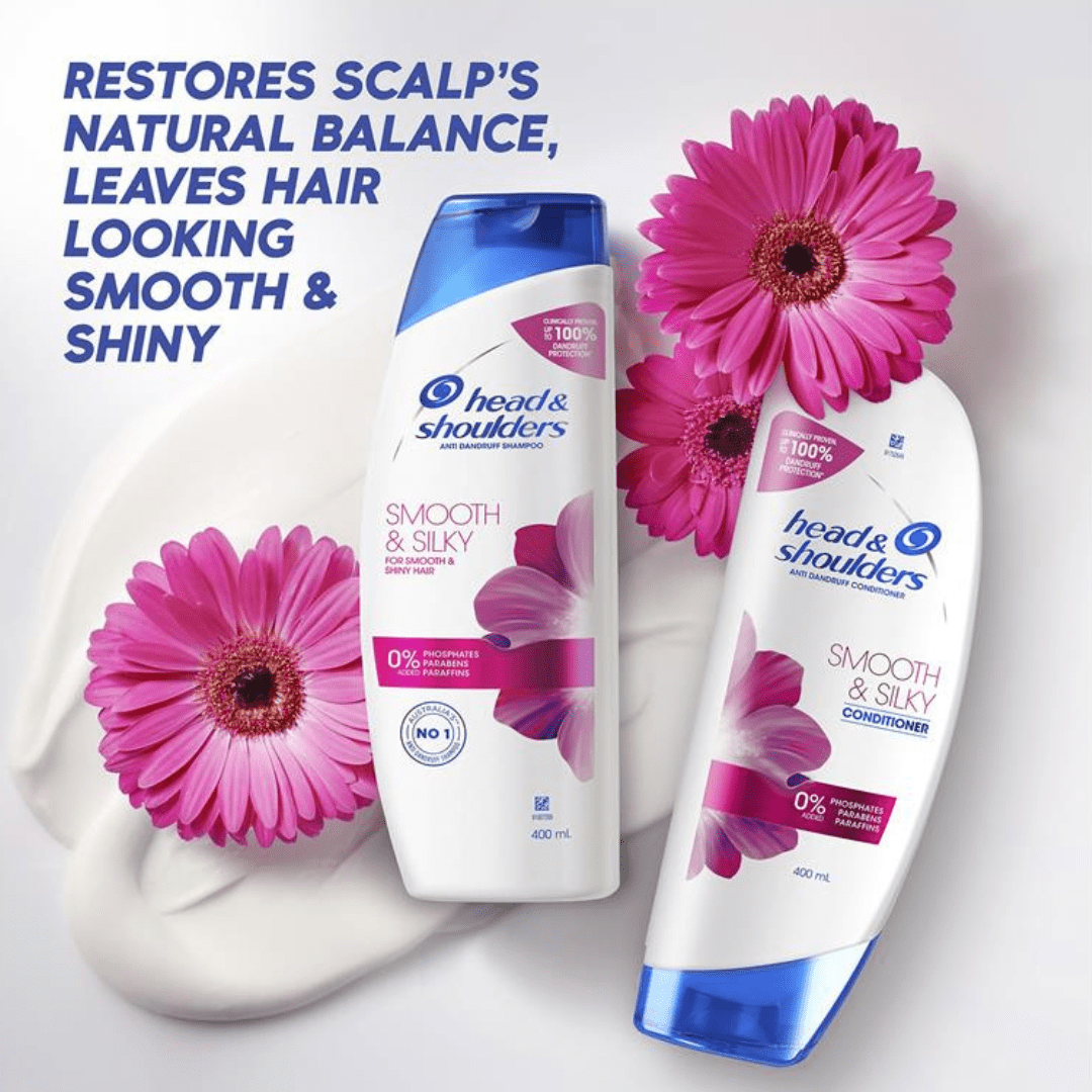 Look Alyfe Head & Shoulders Smooth & Silky Anti-Dandruff Shampoo - 400ml