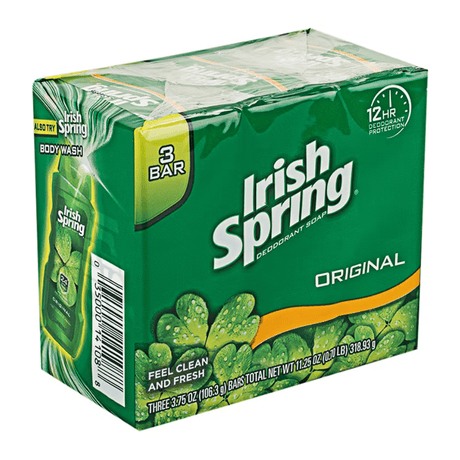 Look Alyfe Irish Spring 3-Pieces Original Deodorant Bar Soap - 106.3g