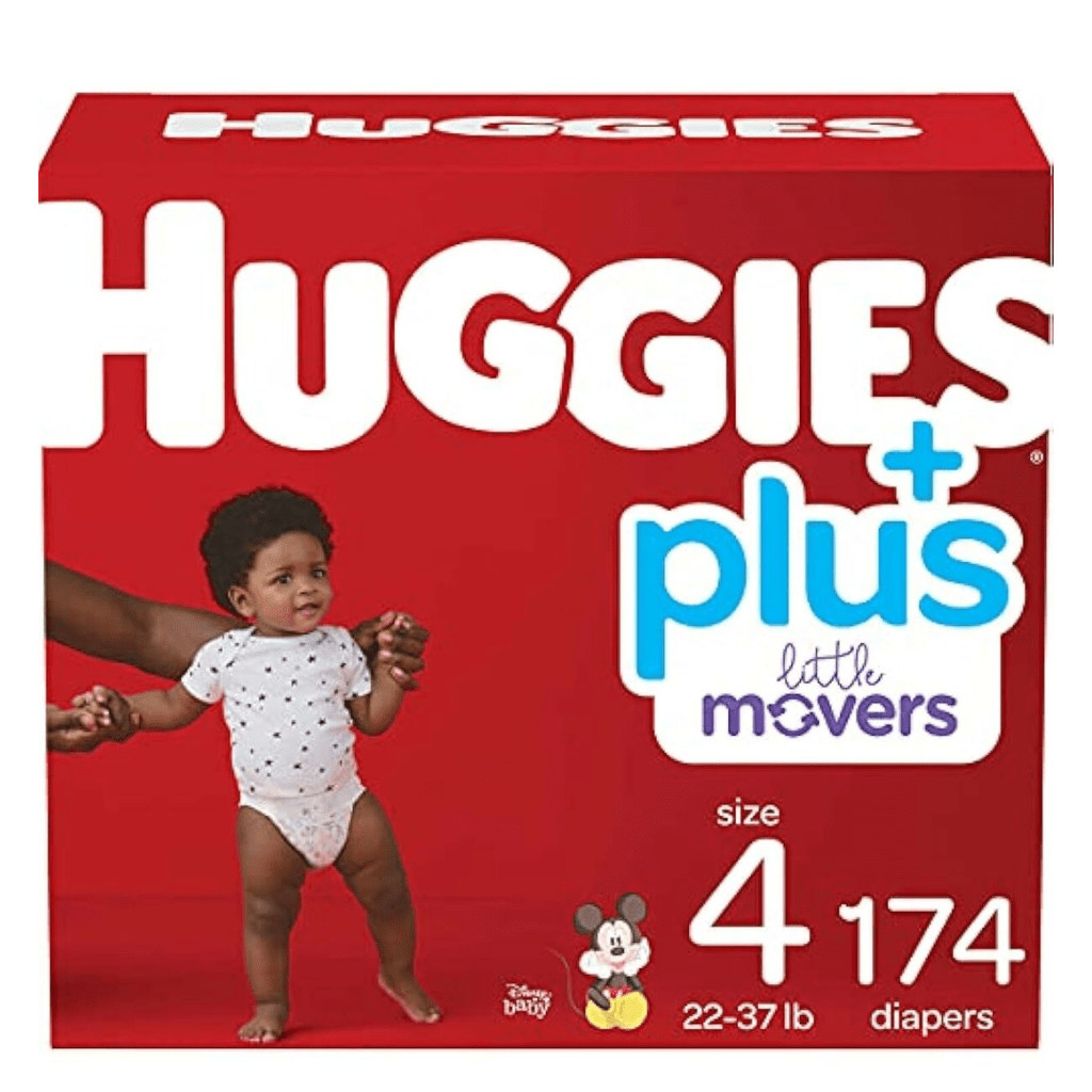 Look Alyfe J & J Huggies Little Movers Baby Diapers - Size 4