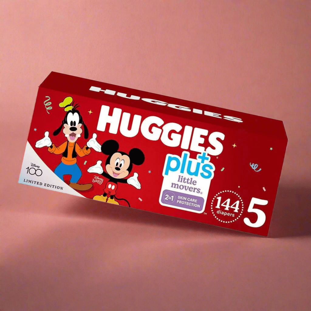 Look Alyfe J & J Huggies Little Movers Baby Diapers - Size 5