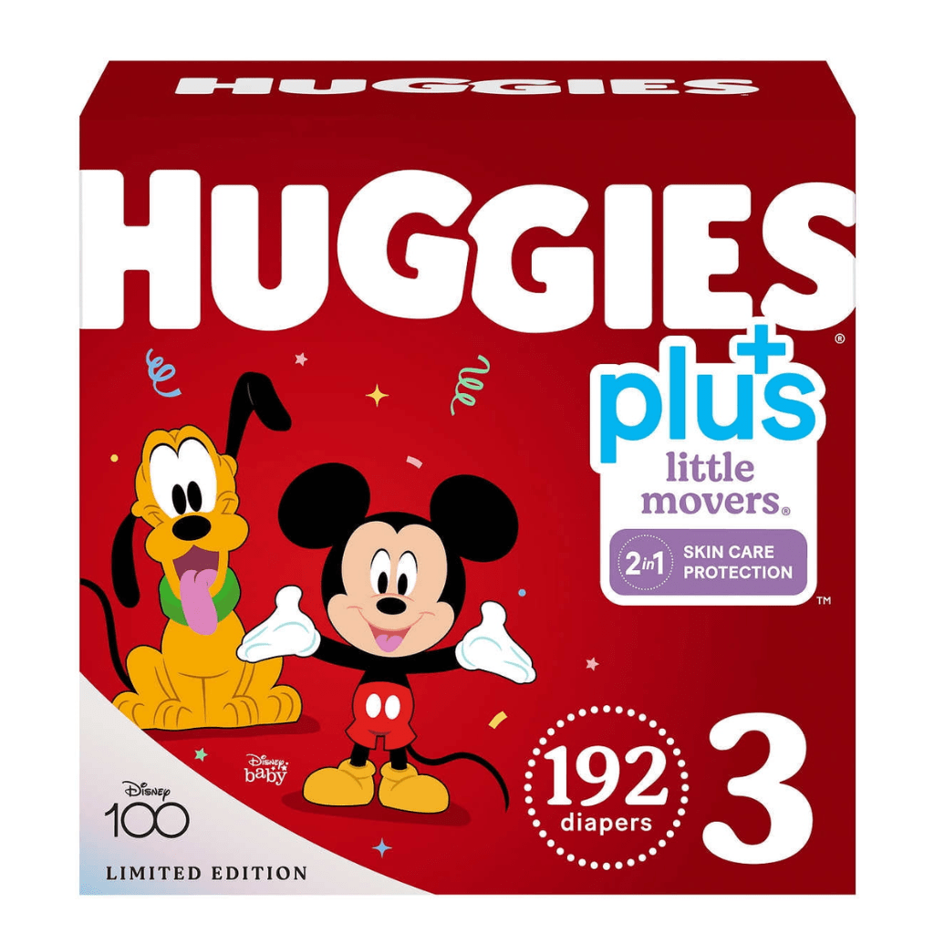 Look Alyfe J & J Huggies Little Movers Baby Diapers - Size 3