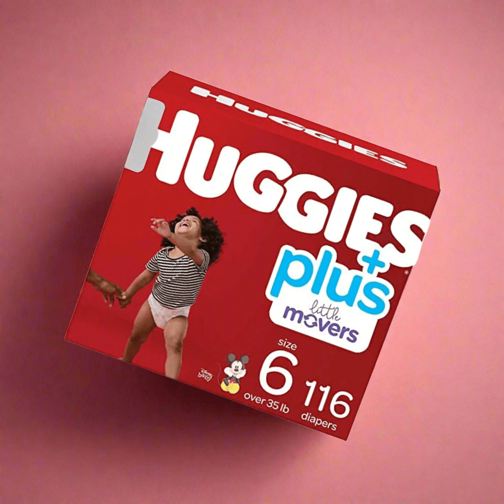 Look Alyfe J & J Huggies Little Movers Baby Diapers - Size 6