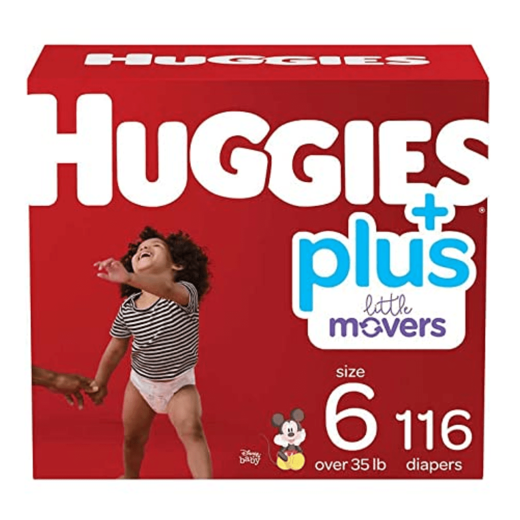 Look Alyfe J & J Huggies Little Movers Baby Diapers - Size 6