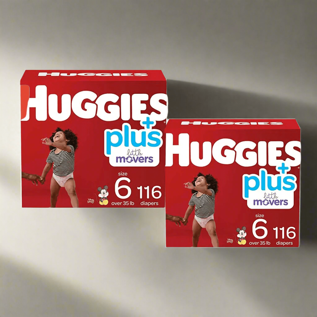 Look Alyfe J & J Huggies Little Movers Baby Diapers - Size 6