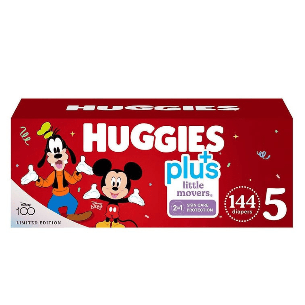 Look Alyfe J & J Huggies Little Movers Baby Diapers - Size 5