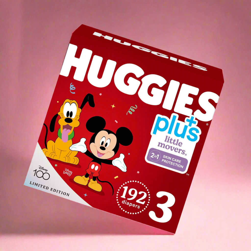 Look Alyfe J & J Huggies Little Movers Baby Diapers - Size 3