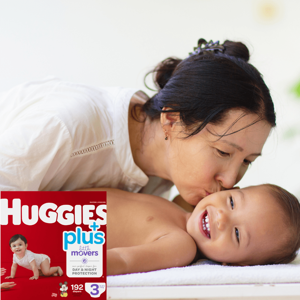 Look Alyfe J & J Huggies Little Movers Baby Diapers - Size 3