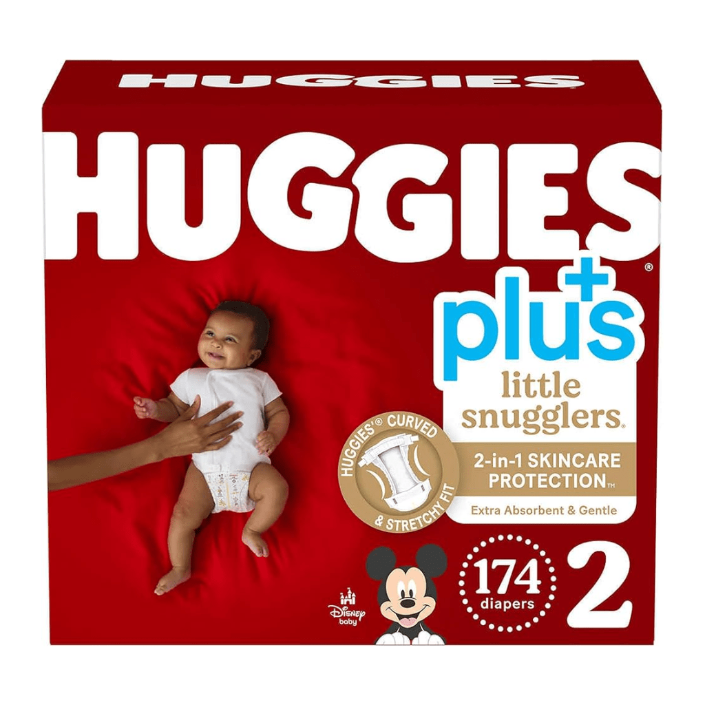 Look Alyfe J & J Huggies Little Snugglers Baby Diapers - Size 2