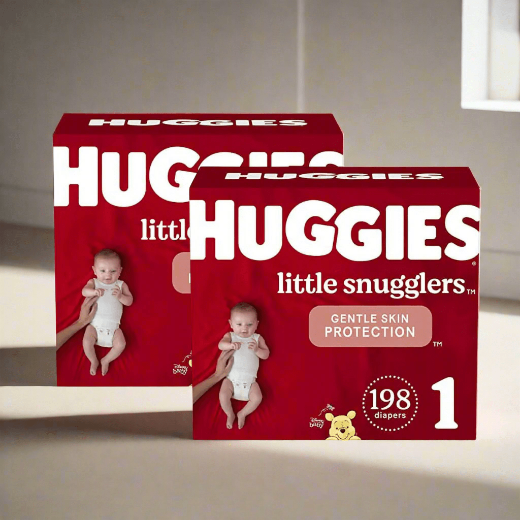 Look Alyfe J & J Huggies Little Snugglers Baby Diapers - Size 1
