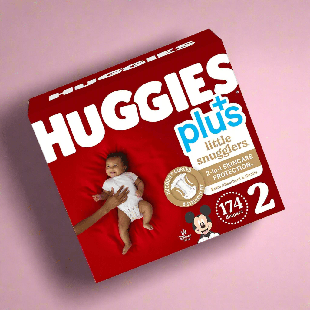 Look Alyfe J & J Huggies Little Snugglers Baby Diapers - Size 2