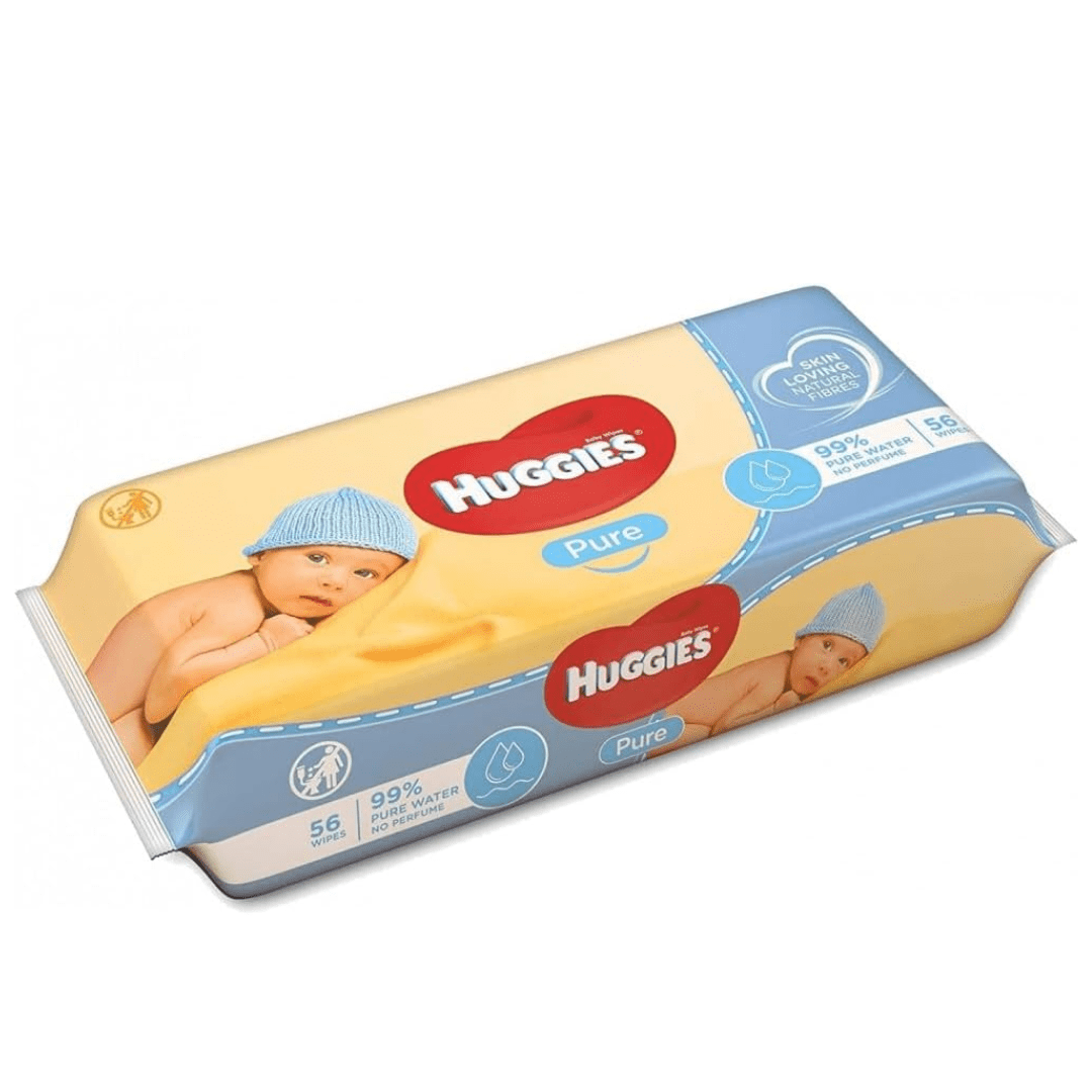 Look Alyfe J & J Huggies Pure Baby Wipes - 56 Pieces
