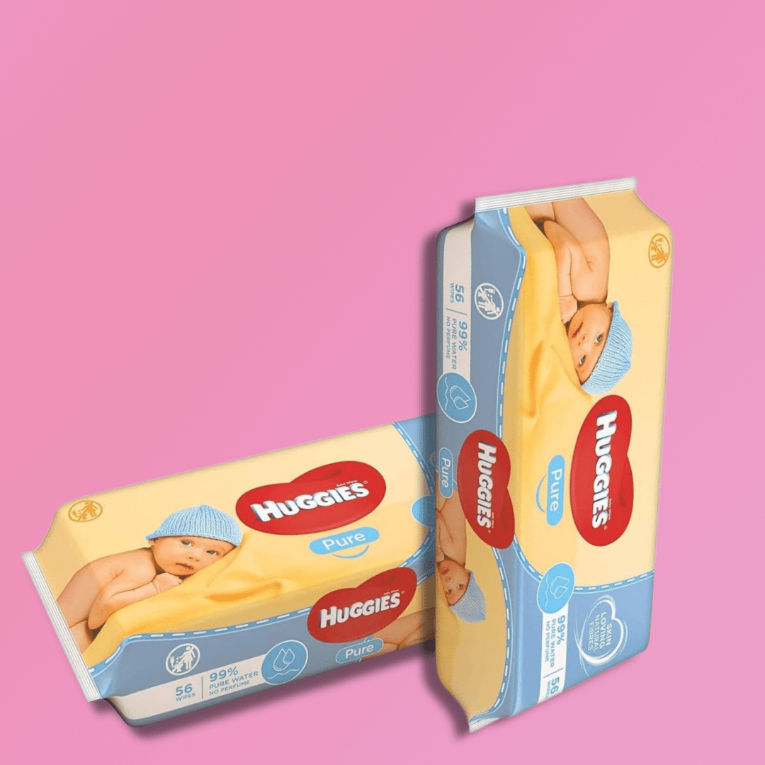 Look Alyfe J & J Huggies Pure Baby Wipes - 56 Pieces
