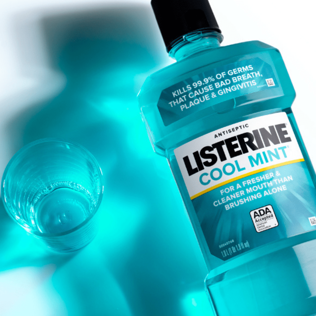 Look Alyfe Listerine Cool Mint Antiseptic Mouthwash - 1L