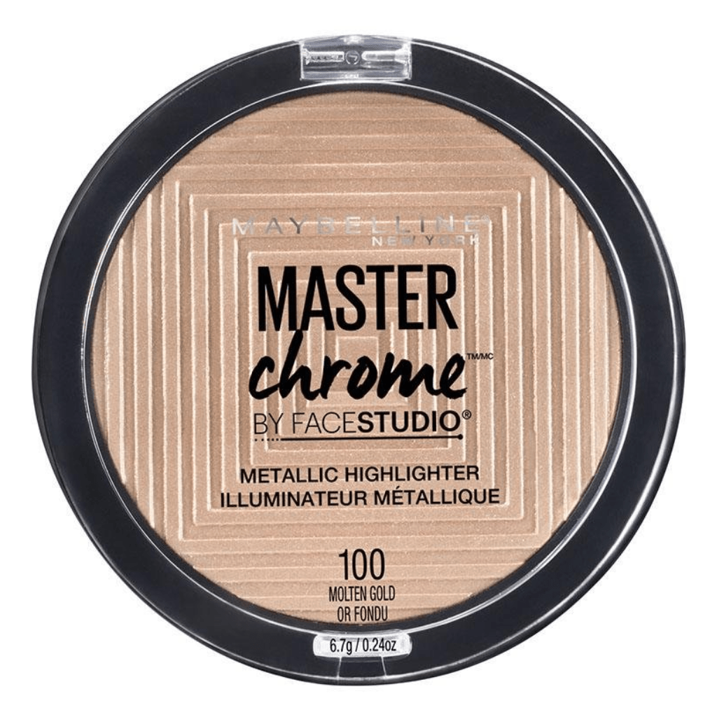 Look Alyfe Maybelline Face Studio Master Chrome Metallic Highlighter