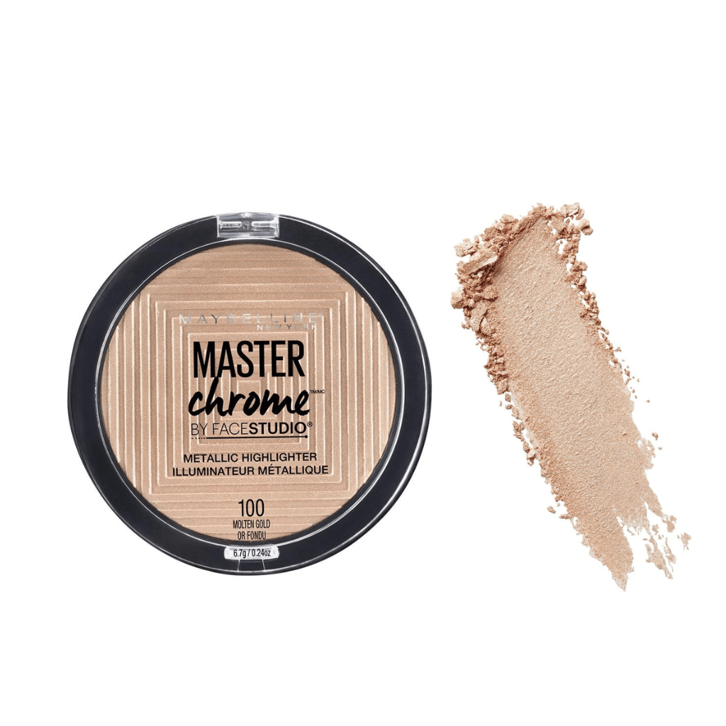 Look Alyfe Maybelline Face Studio Master Chrome Metallic Highlighter