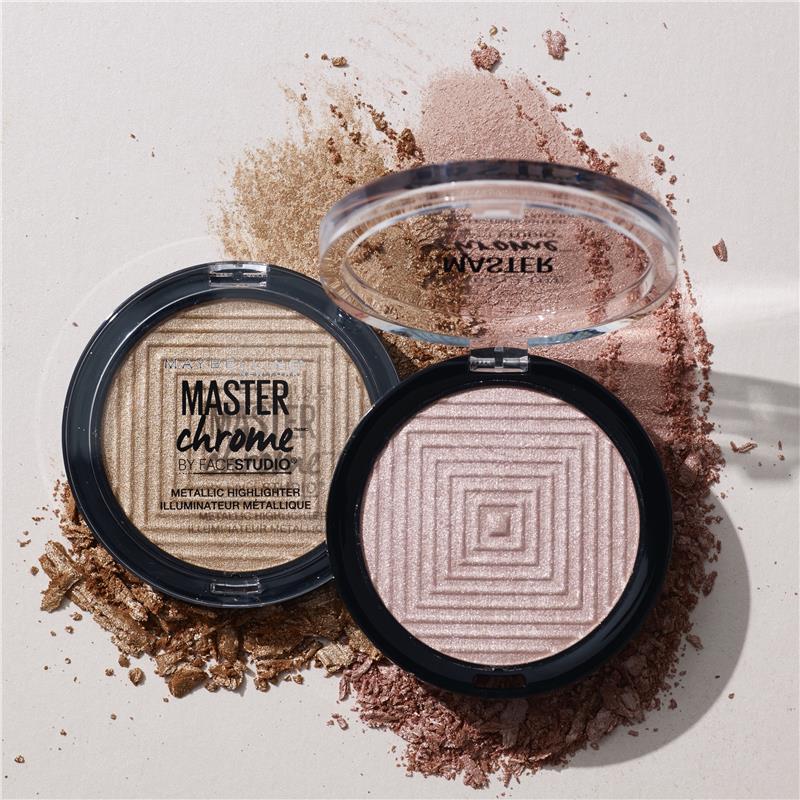 Look Alyfe Maybelline Face Studio Master Chrome Metallic Highlighter