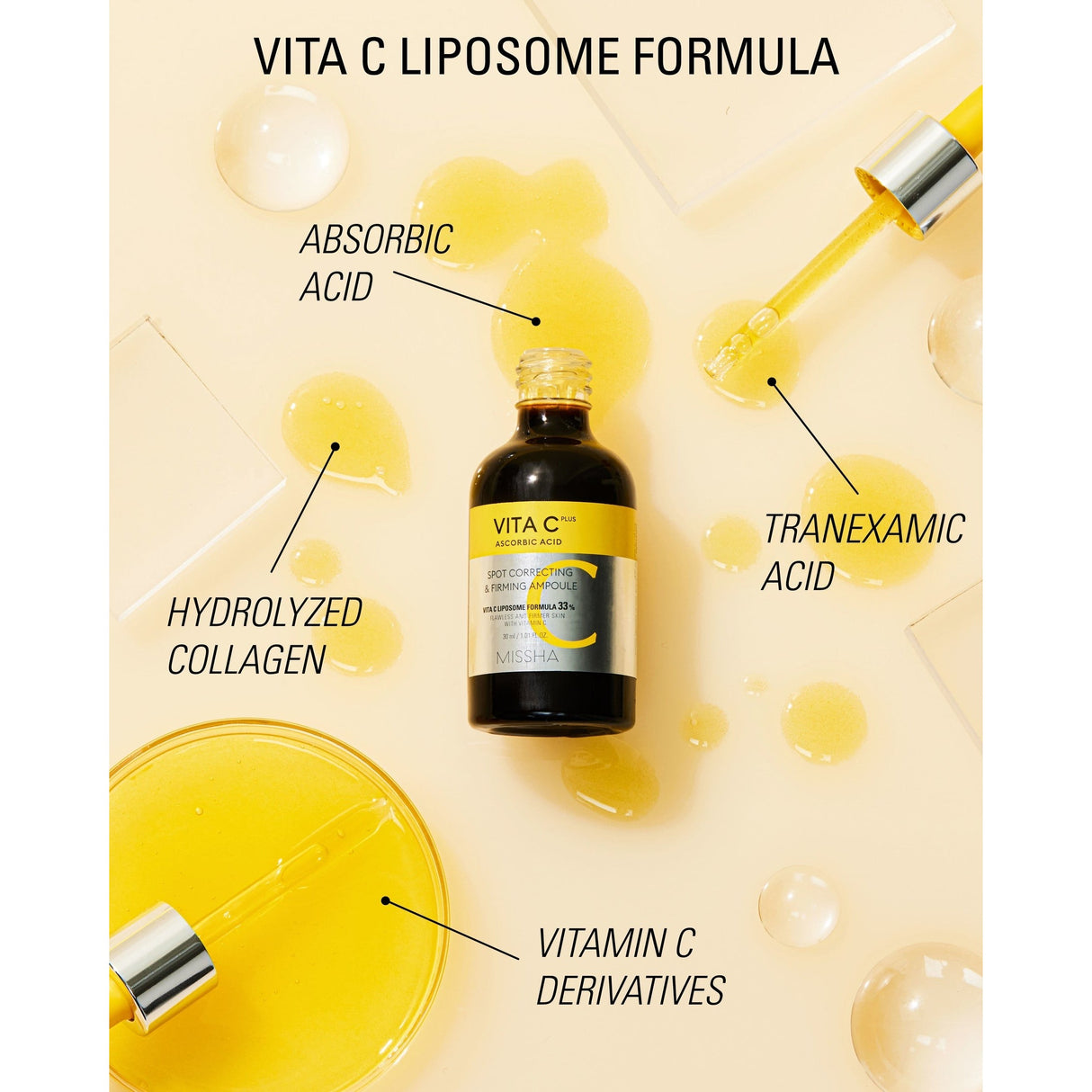 Look Alyfe Missha Vita C Plus Spot Correcting & Firming Ampoule - 30ml