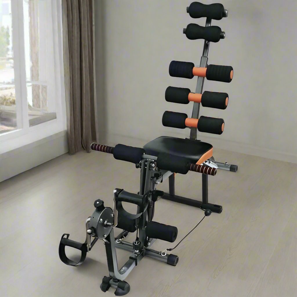 Look Alyfe Multifunctional 6-In-1 Abdominal Care Exercise Machine and Back Trainer with Bicycle - HJ-10001