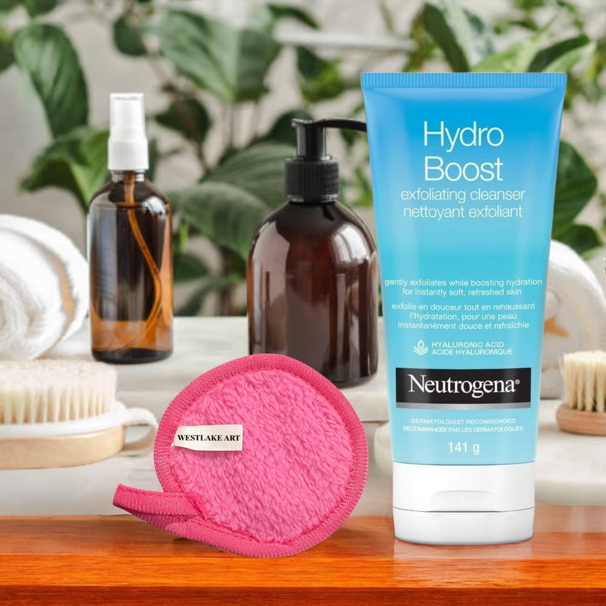 Look Alyfe Neutrogena Hydro Boost Daily Gel Cream Exfoliating Cleanser With Hyaluronic Acid - 147ml