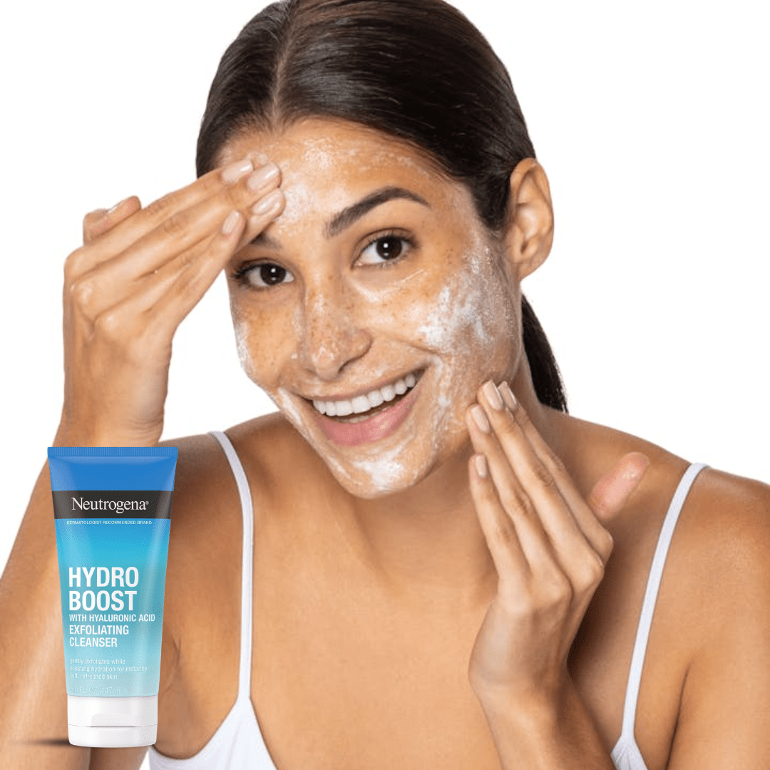 Look Alyfe Neutrogena Hydro Boost Daily Gel Cream Exfoliating Cleanser With Hyaluronic Acid - 147ml