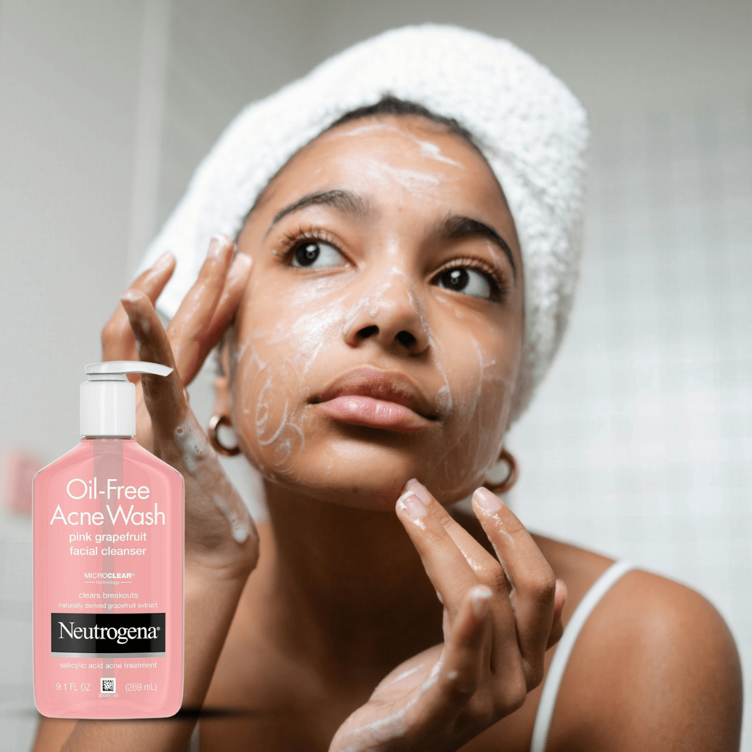 Look Alyfe Neutrogena Oil-Free Acne Wash Pink Grapefruit Facial Cleanser - 269ml