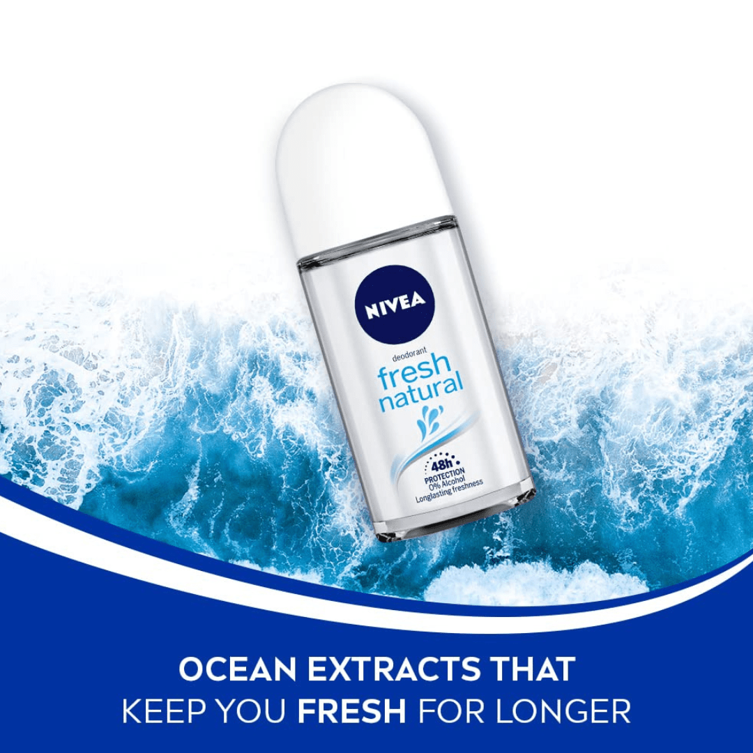 Look Alyfe Nivea Fresh Natural Anti-Perspirant Roll-On - 50ml