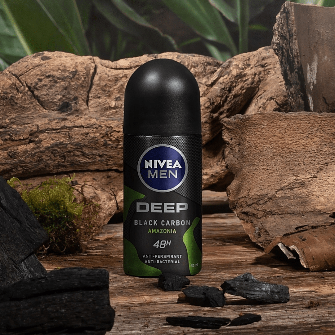 Look Alyfe Nivea Men Deep Black Carbon Amazonia Anti-Perspirant Roll-On- 50ml