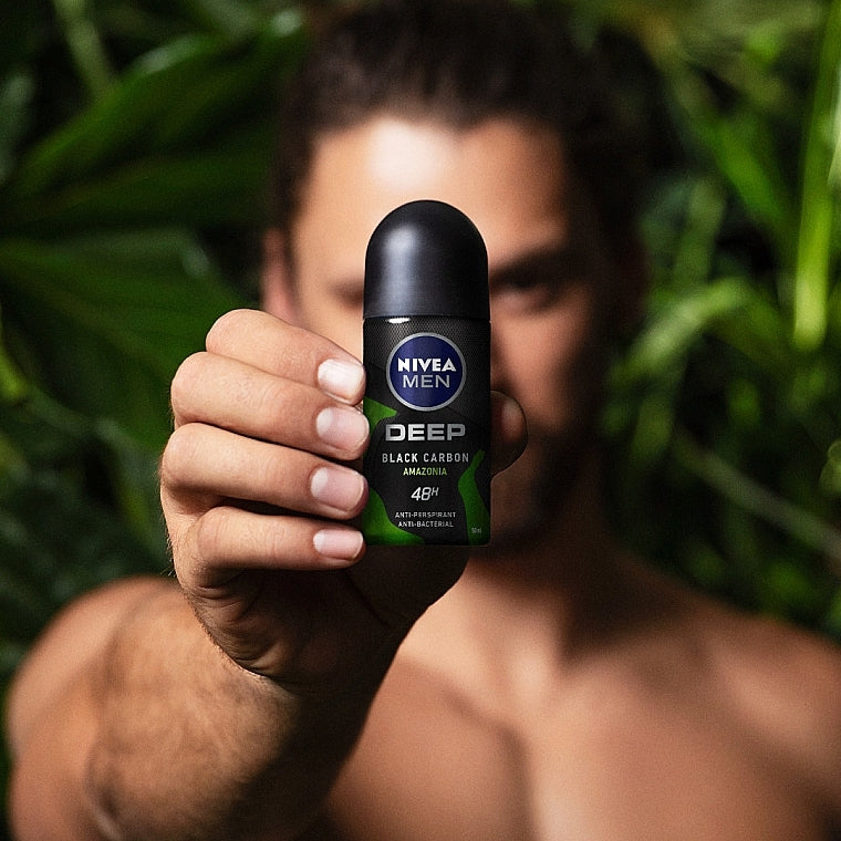 Look Alyfe Nivea Men Deep Black Carbon Amazonia Anti-Perspirant Roll-On- 50ml