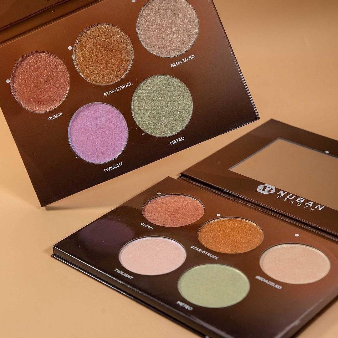 Look Alyfe Nuban Beauty D'Glow Highlighter Palette