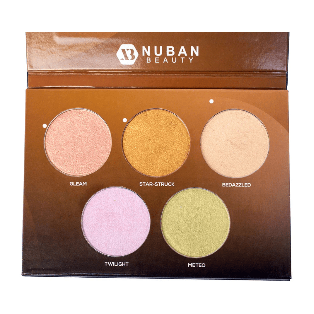 Look Alyfe Nuban Beauty D'Glow Highlighter Palette