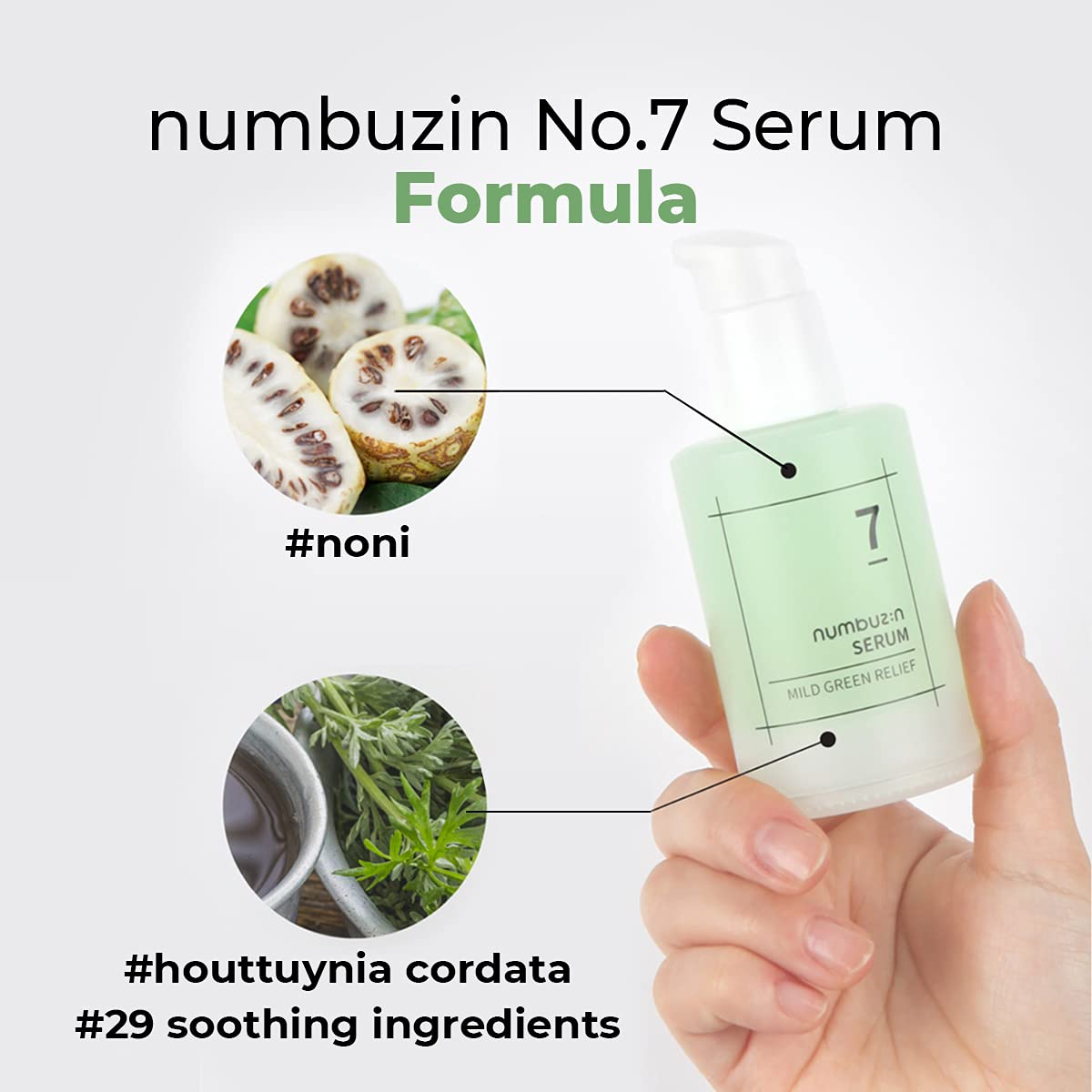 Look Alyfe Numbuzin No.7 Mild Green Soothing Serum - 50ml