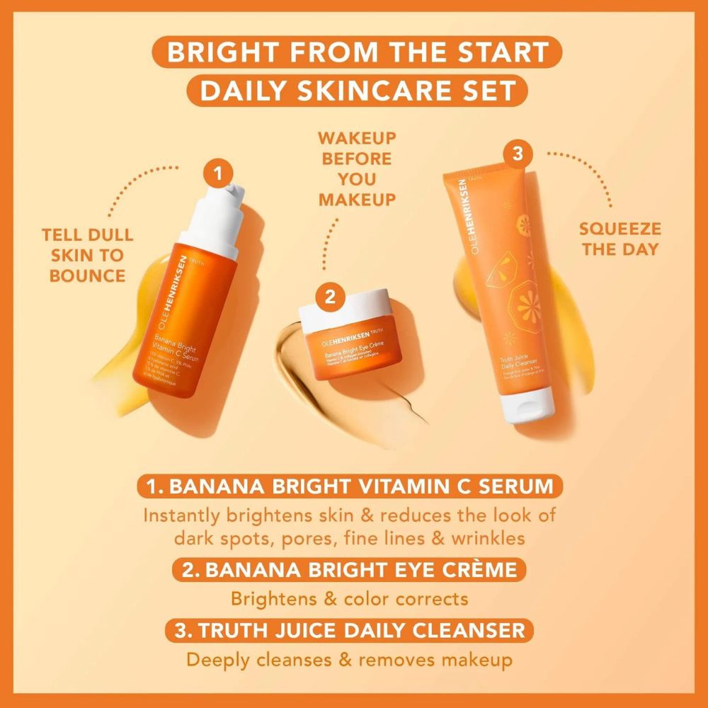 Look Alyfe Ole Henriksen Bright From the Start Daily Skincare Routine Set