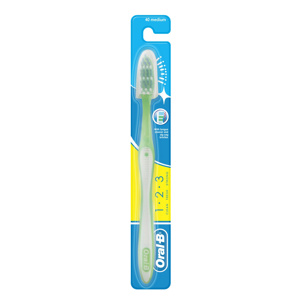 Look Alyfe Oral-B 123 Classic Care Medium Toothbrush