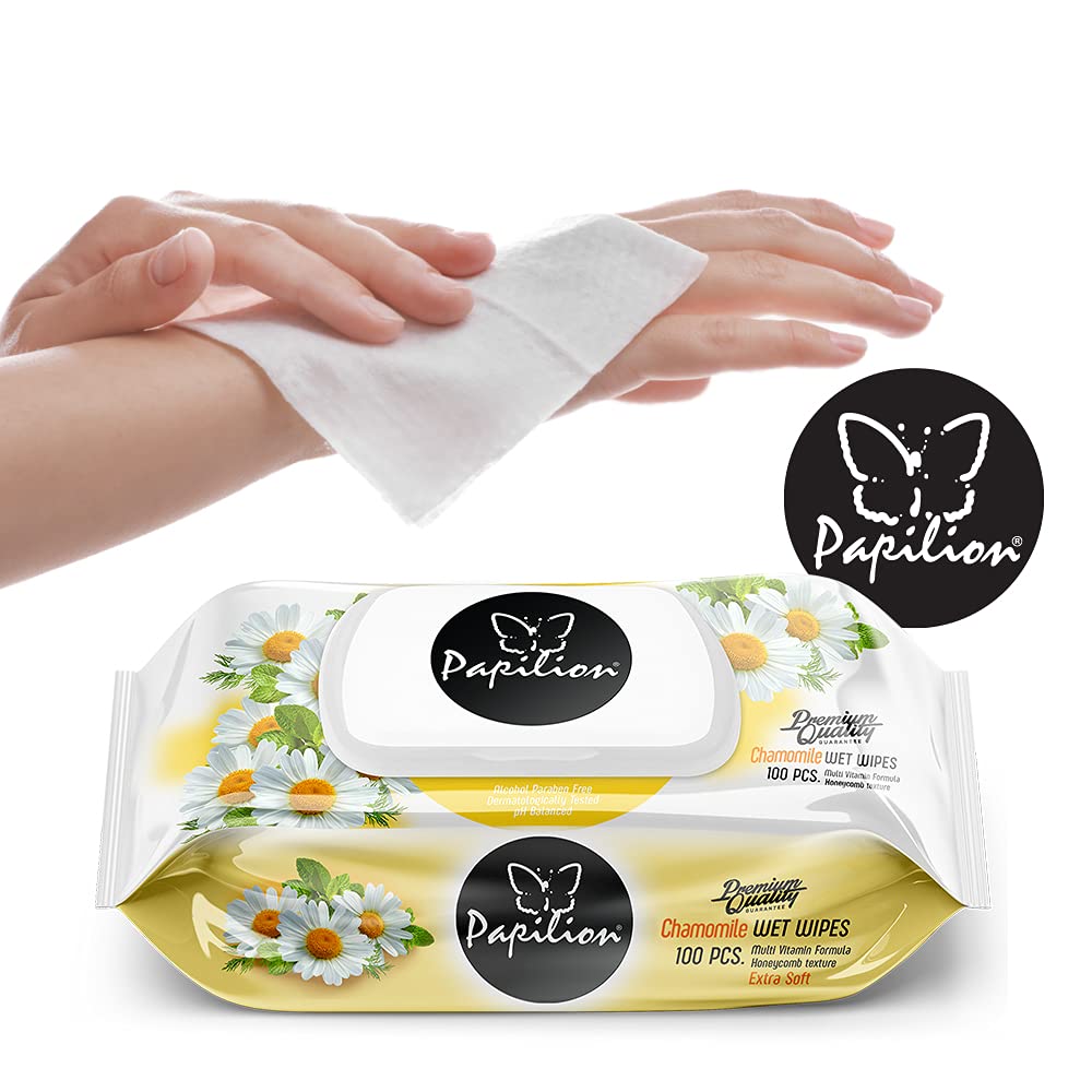 Look Alyfe Papilion 100 Sheets Chamomile Wet Wipes with Cap