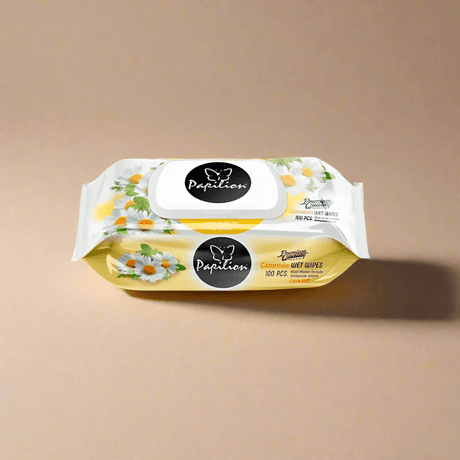 Look Alyfe Papilion 100 Sheets Chamomile Wet Wipes with Cap