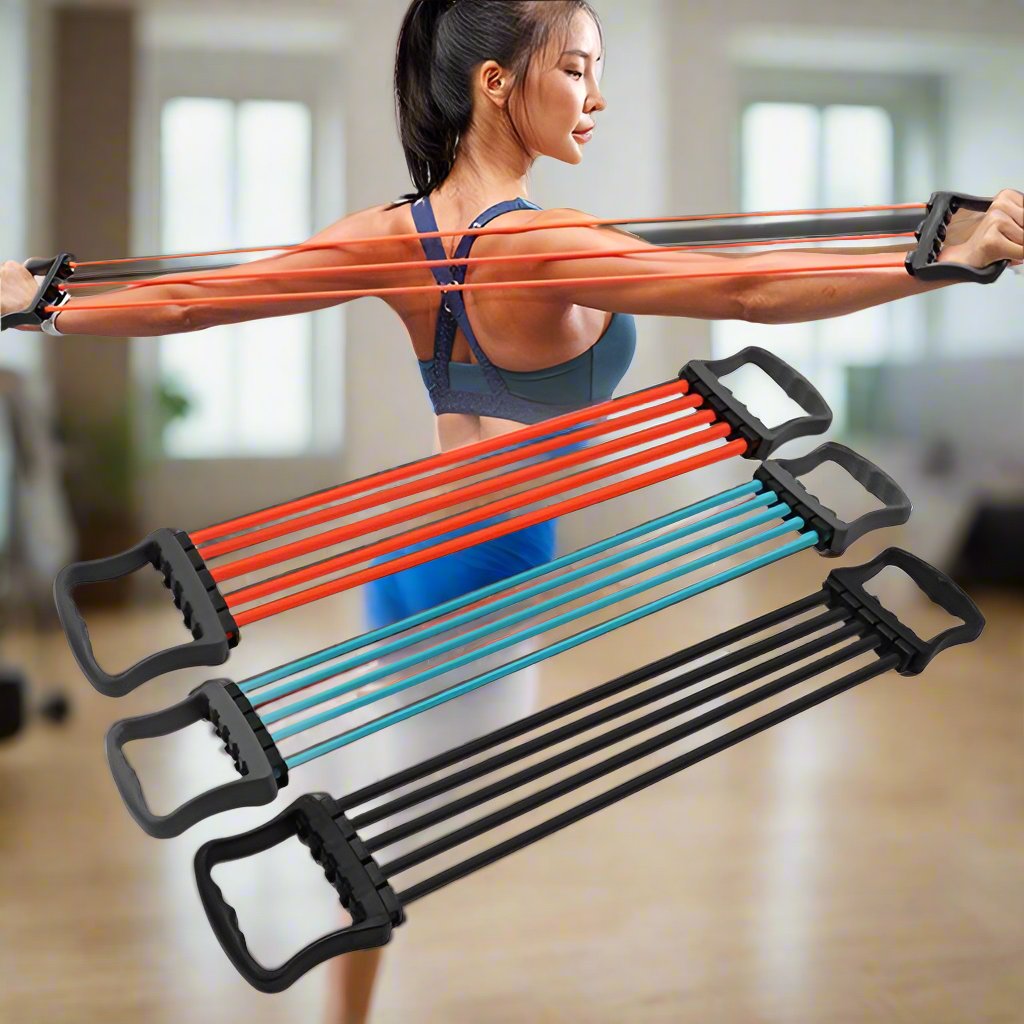 Look Alyfe Proesce Adjustable 5-Spring Chest Expander Pull Strap