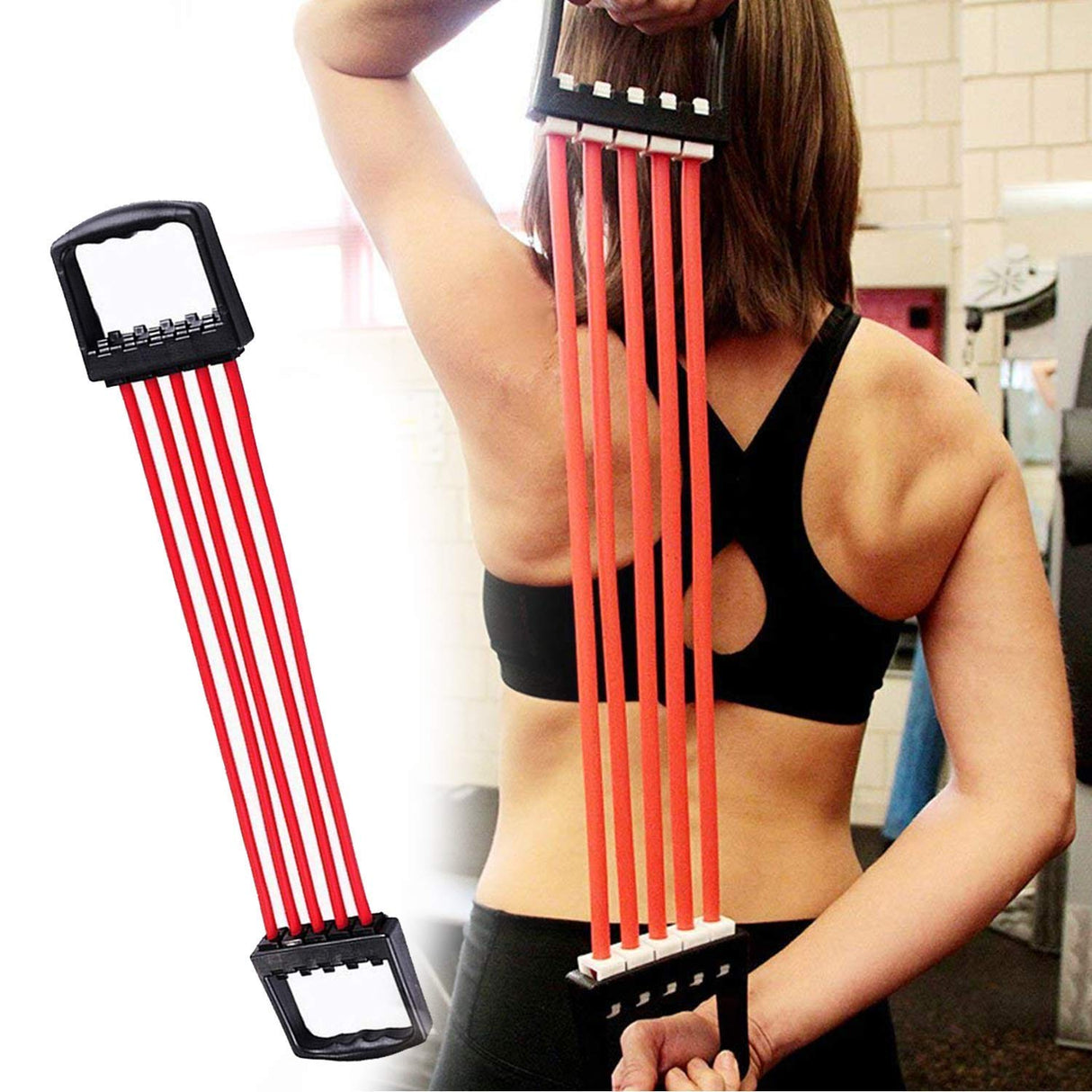 Look Alyfe Proesce Adjustable 5-Spring Chest Expander Pull Strap