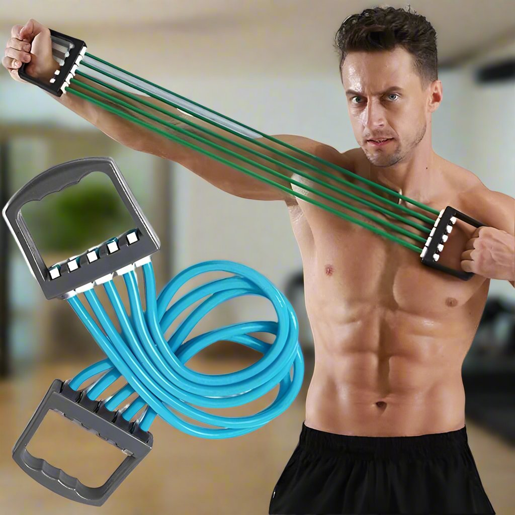 Look Alyfe Proesce Adjustable 5-Spring Chest Expander Pull Strap