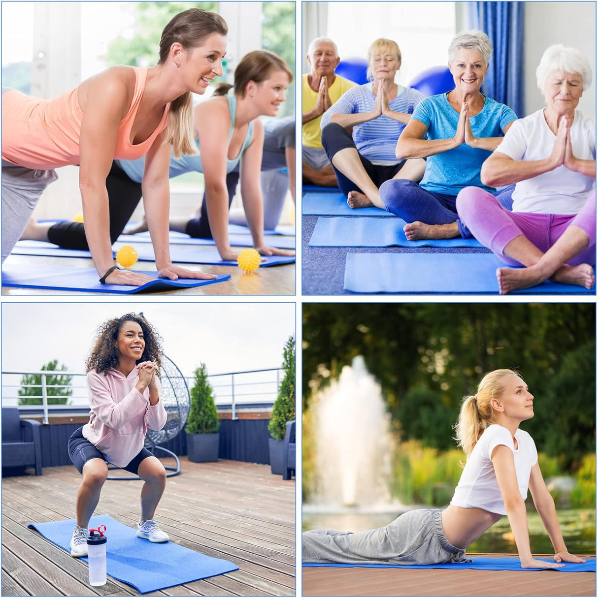 Look Alyfe Proesce Blue PVC Yoga Mat 3mm - LKEM-3010