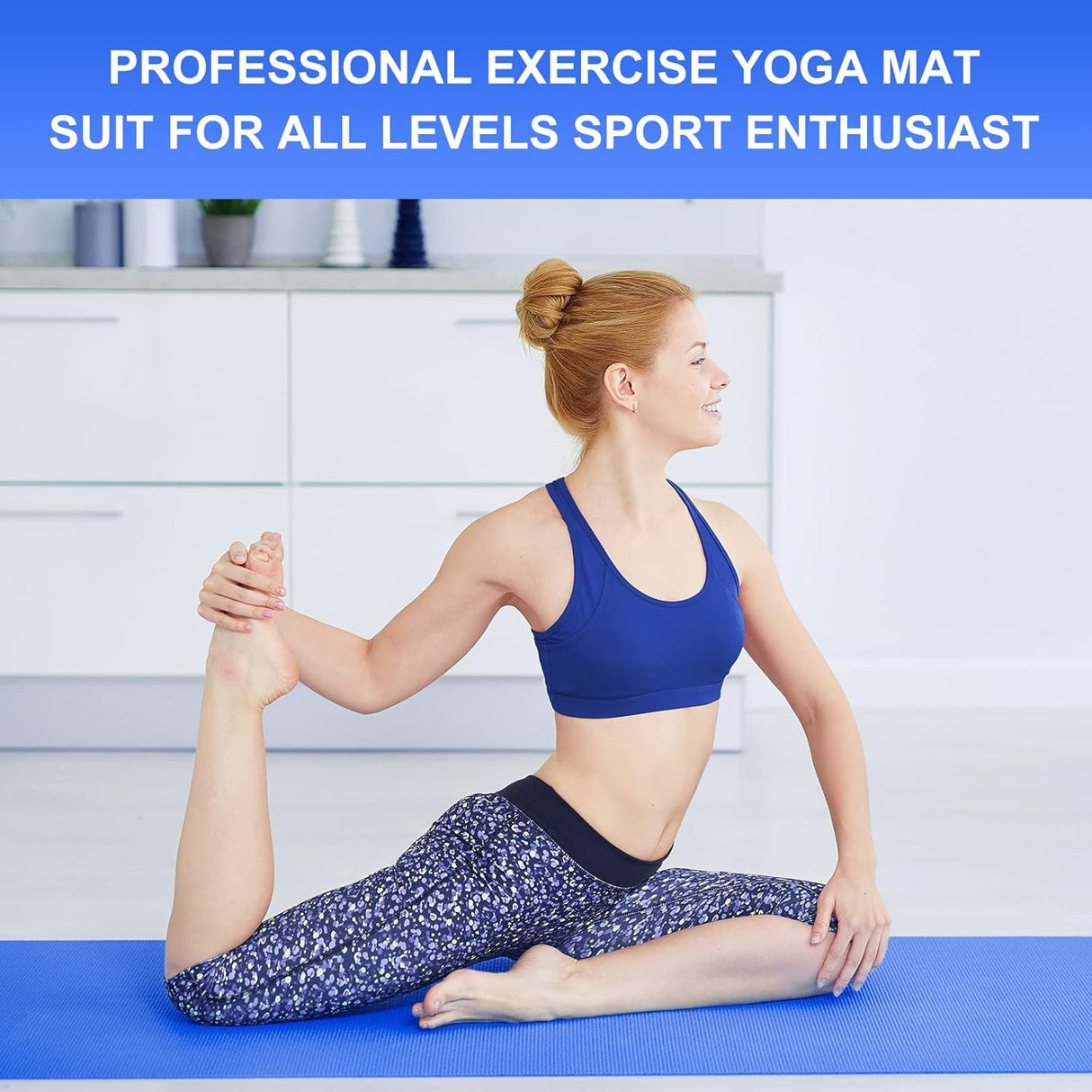 Look Alyfe Proesce Blue PVC Yoga Mat 3mm - LKEM-3010