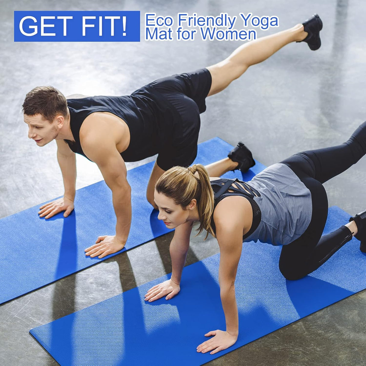 Look Alyfe Proesce Blue PVC Yoga Mat 3mm - LKEM-3010