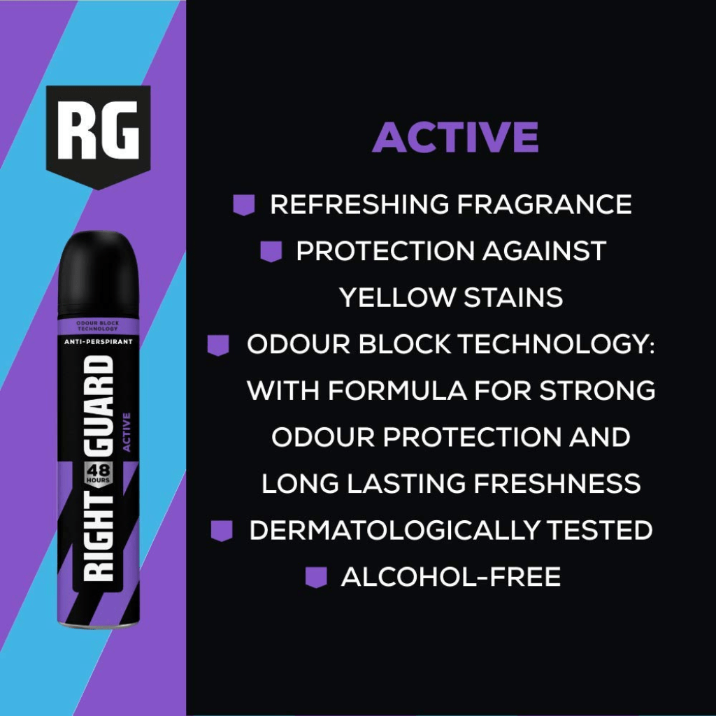 Look Alyfe Right Guard Active Anti-Perspirant - 250ml