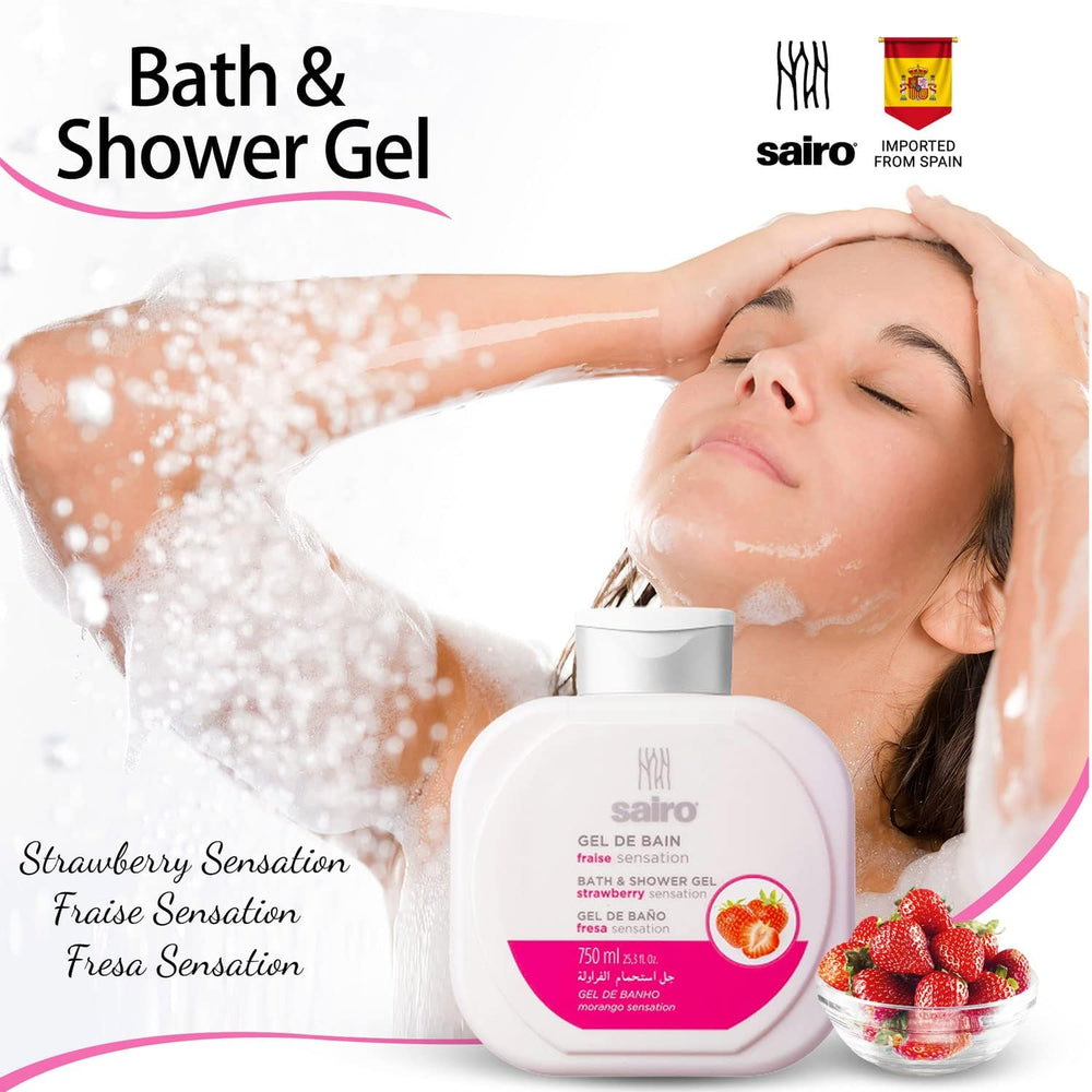 Look Alyfe Sairo Strawberry Sensation Bath And Shower Gel - 750ml